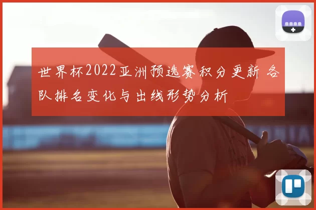 世界杯2022亚洲预选赛积分更新 各队排名变化与出线形势分析